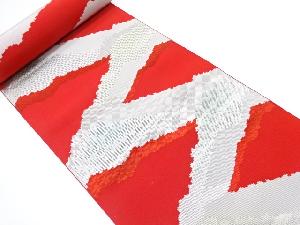 アンティーク　遠山模様織り出し　八寸帯地反物